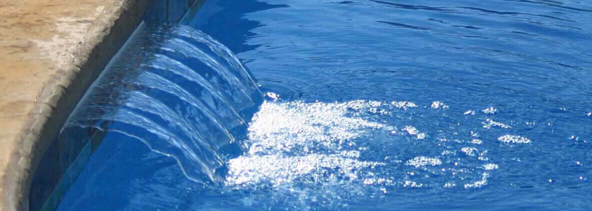 Blue Hawaiian Fiberglass Pool Water Features